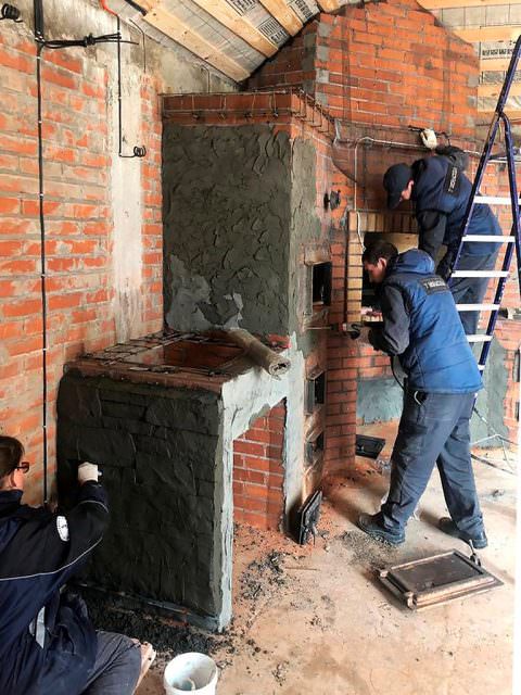 Декоративная отделка печи